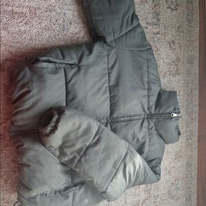 Princess Polly Army Green Puffer Jacket